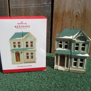 Brand New Hallmark Victorian Dollhouse Blue 2013 Ornament KOC